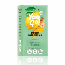 Detox-батончик (лимон) - Yoo Gо 50 г (2 шт. по 25 г)