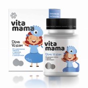 Dino Vision, жевательные таблетки с черникой - Vitamama 90 таблеток