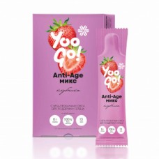 Anti-Age микс, напиток «Клубника» - Yoo Gо 14 порций по 5 г